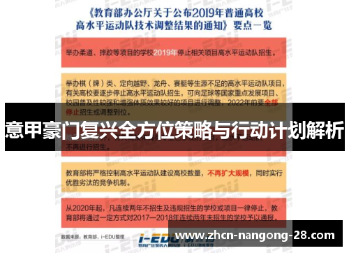 意甲豪门复兴全方位策略与行动计划解析